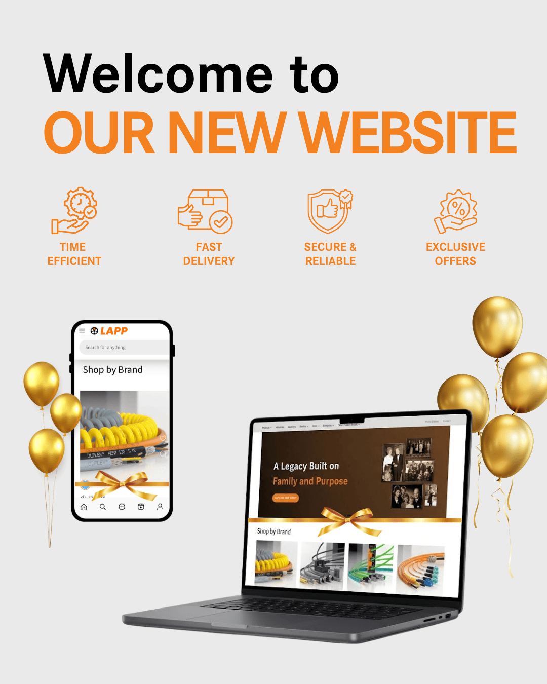 LAPP Singapore mobile banner showcasing reliable cable and connection solutions for industries